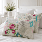 Casa si Gradina - Textile si covoare - Perne si pilote - Perne - Set 2 perne matlasate Kotonia Home - 50x70 cm, 630 gr/buc, decor floral 013 - Infinity.ro