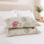 Casa si Gradina - Textile si covoare - Perne si pilote - Perne - Set 2 perne matlasate Kotonia Home - 50x70 cm, 630 gr/buc, decor floral 013 - Infinity.ro