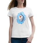Fashion, accesorii si bijuterii - Femei - Imbracaminte femei - Tricouri si topuri femei - Tricou femei Disney Elsa Frozen Olaf Om de Zapada, alb, marime 2XL - Infinity.ro