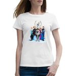 Fashion, accesorii si bijuterii - Femei - Imbracaminte femei - Tricouri si topuri femei - Tricou femei Disney Frozen Elsa Toata Echipa Team, alb, marime 2XL - Infinity.ro
