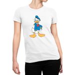 Fashion, accesorii si bijuterii - Femei - Imbracaminte femei - Tricouri si topuri femei - Tricou Femei Donald Duck Angry Cartoon Animals Passion, alb,  marime 2XL - Infinity.ro
