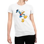 Fashion, accesorii si bijuterii - Femei - Imbracaminte femei - Tricouri si topuri femei - Tricou Femei Donald Duck Happy Sailor Strong, alb,  marime 2XL - Infinity.ro