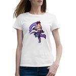 Fashion, accesorii si bijuterii - Femei - Imbracaminte femei - Tricouri si topuri femei - Tricou femei Dota 2 Anti Mage Super Killer Anime Chibi, alb, marime 2XL - Infinity.ro