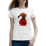 Fashion, accesorii si bijuterii - Femei - Imbracaminte femei - Tricouri si topuri femei - Tricou femei Dota 2 Hero Juggernaut Master Killer Dota2, alb, marime 2XL - Infinity.ro