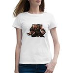 Fashion, accesorii si bijuterii - Femei - Imbracaminte femei - Tricouri si topuri femei - Tricou femei Dota 2 Lycan Wolverine Defense Ancients, alb, marime 2XL - Infinity.ro