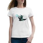 Fashion, accesorii si bijuterii - Femei - Imbracaminte femei - Tricouri si topuri femei - Tricou femei Dota 2 Obsidian Destroyer Evil Hero Game, alb, marime 2XL - Infinity.ro