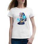 Fashion, accesorii si bijuterii - Femei - Imbracaminte femei - Tricouri si topuri femei - Tricou femei Dota 2 Rylai Crystal Maiden Hero Ice, alb, marime 2XL - Infinity.ro
