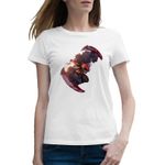 Fashion, accesorii si bijuterii - Femei - Imbracaminte femei - Tricouri si topuri femei - Tricou femei Dota 2 Strygwyr Bloodseeker Fortnite Skin, alb, marime 2XL - Infinity.ro