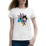 Fashion, accesorii si bijuterii - Femei - Imbracaminte femei - Tricouri si topuri femei - Tricou femei Dragon Ball Beerus Goku Legends, alb, marime 2XL - Infinity.ro