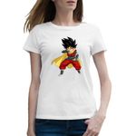 Fashion, accesorii si bijuterii - Femei - Imbracaminte femei - Tricouri si topuri femei - Tricou femei Dragon Ball Son Goku Akira Toriyama, alb, marime 2XL - Infinity.ro