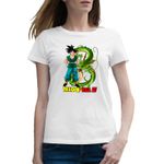 Fashion, accesorii si bijuterii - Femei - Imbracaminte femei - Tricouri si topuri femei - Tricou femei Dragon Ball SonGoku Arte Martiale Anime, alb, marime 2XL - Infinity.ro