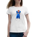 Fashion, accesorii si bijuterii - Femei - Imbracaminte femei - Tricouri si topuri femei - Tricou femei Dragon Ball Z Dabura Majin Anime, alb, marime 2XL - Infinity.ro
