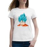 Fashion, accesorii si bijuterii - Femei - Imbracaminte femei - Tricouri si topuri femei - Tricou femei Dragon Ball Z Goku Craciun Anime Christmas, alb, marime 2XL - Infinity.ro