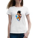 Fashion, accesorii si bijuterii - Femei - Imbracaminte femei - Tricouri si topuri femei - Tricou femei Dragon Ball Z Goku Attack Android Superhero, alb, marime 2XL - Infinity.ro