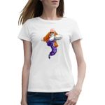Fashion, accesorii si bijuterii - Femei - Imbracaminte femei - Tricouri si topuri femei - Tricou femei Dragon Ball Z Maestru Roshi Sensei Antrenor Dascal, alb, marime 2XL - Infinity.ro