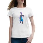 Fashion, accesorii si bijuterii - Femei - Imbracaminte femei - Tricouri si topuri femei - Tricou femei Dragon Ball Z Lord Veerus Egipt Cat, alb, marime 2XL - Infinity.ro