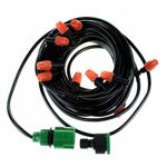 Casa si Gradina - Gradinarit si plante - Instalatii si accesorii pentru irigatii - Accesorii irigare - Sistem Irigare prin Pulverizare, Perdea de Apa pentru Gradina, Gazon sau Terasa, Lungime 10m, cu Duze de Ceata Fina - Infinity.ro