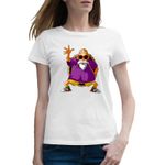Fashion, accesorii si bijuterii - Femei - Imbracaminte femei - Tricouri si topuri femei - Tricou femei Dragon Ball Z Master Butin Bunic Antrenor, alb, marime 2XL - Infinity.ro