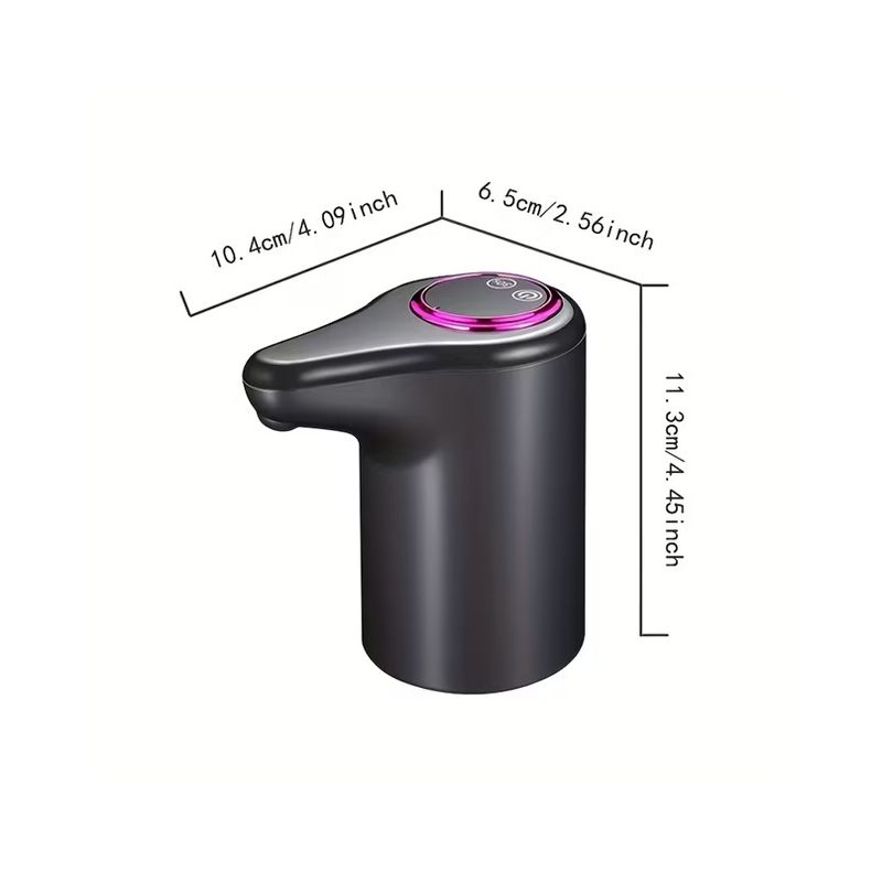 Casa si Gradina - Mobilier - Organizare si depozitare - Dozatoare/dispensere de apa - Pompa Electrica de Apa pentru Bidon EMC ONSHOP®, Incarcare USB, Compatibilitate Universala, Negru - Infinity.ro