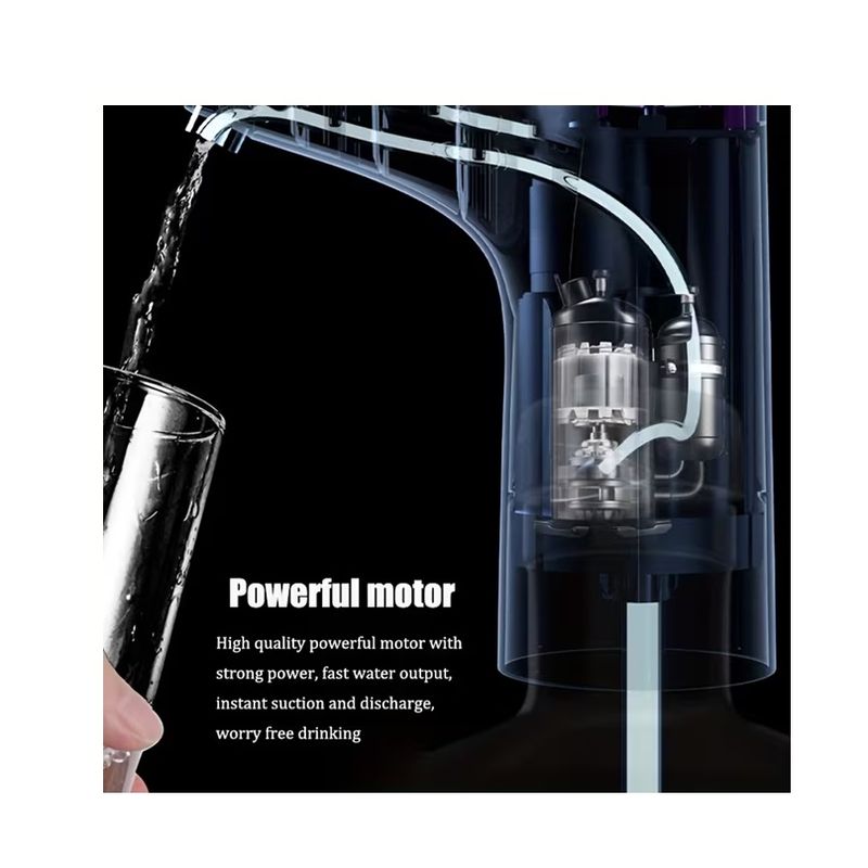 Casa si Gradina - Mobilier - Organizare si depozitare - Dozatoare/dispensere de apa - Pompa Electrica de Apa pentru Bidon EMC ONSHOP®, Incarcare USB, Compatibilitate Universala, Negru - Infinity.ro