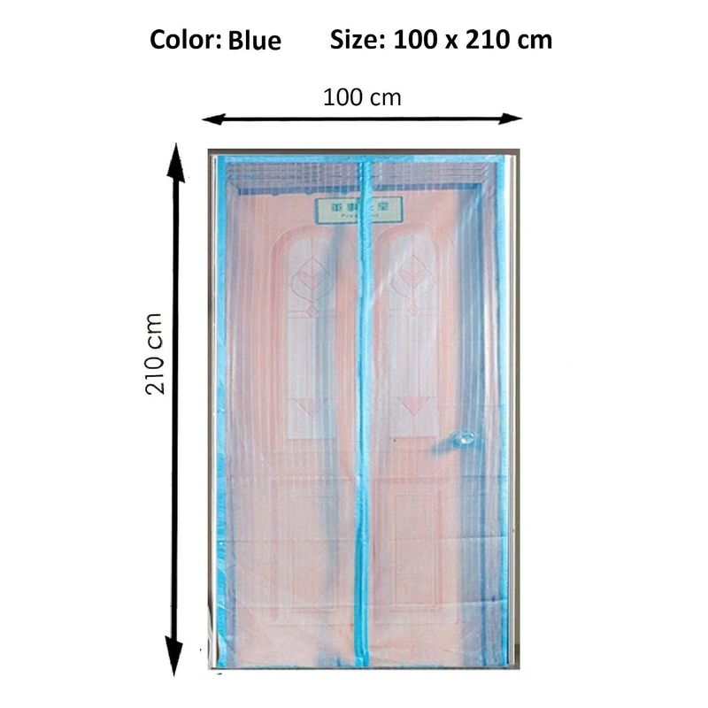 Casa si Gradina - Constructii - Usi interior, exterior si garaj - Accesorii usi - Perdea Magnetica Anti-Tantari si Insecte EMC ONSHOP®, Inchidere Automata, Dimensiuni 100 x 210 cm, Negru - Infinity.ro