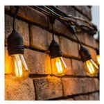 Casa si Gradina - Corpuri si surse de iluminat - Iluminat exterior - Lampi solare - Ghirlanda Luminoasa Solara EMC ONSHOP®, 5m,10BecuriLED, Protectie IP65, Telecomanda, Indicator Digital Procentaj Baterie - Infinity.ro
