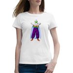 Fashion, accesorii si bijuterii - Femei - Imbracaminte femei - Tricouri si topuri femei - Tricou femei Dragon Ball Z Piccolo Joker Desene Animate, alb, marime 2XL - Infinity.ro