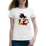 Fashion, accesorii si bijuterii - Femei - Imbracaminte femei - Tricouri si topuri femei - Tricou femei Dragon Ball Z Son Goku Dragobete Gift Anime, alb, marime 2XL - Infinity.ro