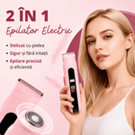 Ingrijire personala si Cosmetice - Aparate & accesorii ingrijire personala - Aparate de ras si tuns - Aparate de ras electrice - Aparat de ras si tuns 2 in 1 pentru femei ATAB, IPX7, cap de ras, trimmer, USB Type-C, lame otel inoxidabil, Roz - Infinity.ro
