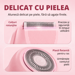 Ingrijire personala si Cosmetice - Aparate & accesorii ingrijire personala - Aparate de ras si tuns - Aparate de ras electrice - Aparat de ras si tuns 2 in 1 pentru femei ATAB, IPX7, cap de ras, trimmer, USB Type-C, lame otel inoxidabil, Roz - Infinity.ro