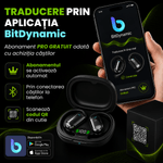 TV, Audio-Video si Foto - Portabile audio - Casti audio - Casti Wireless Open-Ear A ATAB cu Traducere AI in 144 Limbi, Bluetooth 5.3, Difuzoare 13 mm, IPX5, USB-C, Negru - Infinity.ro