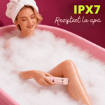 Ingrijire personala si Cosmetice - Aparate & accesorii ingrijire personala - Aparate de ras si tuns - Aparate de ras electrice - Aparat de ras si tuns 3 in 1 pentru femei ATAB, IPX7, cap-fata, trimmer corp, pieptene limitator, USB Type-C, Roz - Infinity.ro
