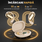 TV, Audio-Video si Foto - Portabile audio - Casti audio - Casti Wireless Open-Ear A ATAB cu Traducere AI in 144 Limbi, Bluetooth 5.3, IPX5, Control Tactil, USB-C, Khaki(Bej) - Infinity.ro
