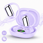 TV, Audio-Video si Foto - Portabile audio - Casti audio - Casti Wireless Open-Ear A ATAB cu Traducere AI in 144 Limbi, Bluetooth 5.3, IPX5, Control Tactil, USB-C, Purple(Mov) - Infinity.ro
