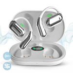 TV, Audio-Video si Foto - Portabile audio - Casti audio - Casti Wireless Open-Ear A ATAB cu Traducere AI in 144 Limbi, Bluetooth 5.3, IPX5, Control Tactil, USB-C, White&Grey - Infinity.ro