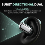 TV, Audio-Video si Foto - Portabile audio - Casti audio - Casti Wireless Open-Ear A ATAB cu Traducere AI in 144 Limbi, Bluetooth 5.3, IPX5, Control Tactil, USB-C, Blue(Albastru) - Infinity.ro