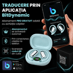TV, Audio-Video si Foto - Portabile audio - Casti audio - Casti Wireless Open-Ear A ATAB cu Traducere AI in 144 Limbi, Bluetooth 5.3, IPX5, Control Tactil, USB-C, Blue(Albastru) - Infinity.ro