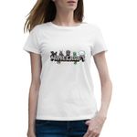 Fashion, accesorii si bijuterii - Femei - Imbracaminte femei - Tricouri si topuri femei - Tricou femei Dragon Enderman Spider Minecraft, alb, marime 2XL - Infinity.ro