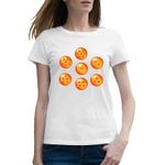 Fashion, accesorii si bijuterii - Femei - Imbracaminte femei - Tricouri si topuri femei - Tricou femei DragonBall Z Power Balls Anime Manga, alb, marime 2XL - Infinity.ro
