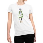 Fashion, accesorii si bijuterii - Femei - Imbracaminte femei - Tricouri si topuri femei - Tricou Femei Dungeon ni Deai wo Motomeru no wa Machigatteiru Darou ka, alb,  marime 2XL - Infinity.ro