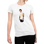 Fashion, accesorii si bijuterii - Femei - Imbracaminte femei - Tricouri si topuri femei - Tricou Femei Ed Sheeran Tattoos Colorful Beautiful Voice Skills, alb,  marime 2XL - Infinity.ro