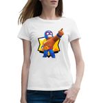 Fashion, accesorii si bijuterii - Femei - Imbracaminte femei - Tricouri si topuri femei - Tricou femei El Primo Brawler Brawl Stars, alb, marime 2XL - Infinity.ro