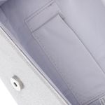 Fashion, accesorii si bijuterii - Femei - Accesorii femei - Genti si rucsacuri femei - Geanta plic, de dama, din material sintetic, cu sclipici, ButicCochet, 20x12x6 cm, Argintiu - GND1137 - Infinity.ro