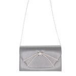 Fashion, accesorii si bijuterii - Femei - Accesorii femei - Genti si rucsacuri femei - Geanta plic, de dama, din material sintetic, cu sclipici, ButicCochet, 20x12x6 cm, Gri - GND1135 - Infinity.ro
