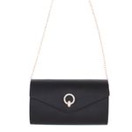 Fashion, accesorii si bijuterii - Femei - Accesorii femei - Genti si rucsacuri femei - Geanta plic, de dama, din material sintetic, cu strasuri, ButicCochet, 22x12x6 cm, Negru - GND1138 - Infinity.ro