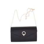Fashion, accesorii si bijuterii - Femei - Accesorii femei - Genti si rucsacuri femei - Geanta plic, de dama, din material sintetic, cu strasuri, ButicCochet, 22x12x6 cm, Negru - GND1138 - Infinity.ro