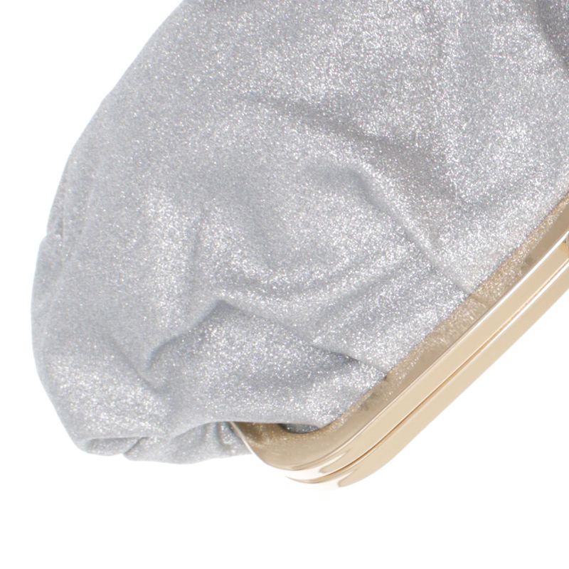 Fashion, accesorii si bijuterii - Femei - Accesorii femei - Genti si rucsacuri femei - Geanta clutch, de dama, din material sintetic, ButicCochet, 23x17x8 cm, Argintiu - GND1120 - Infinity.ro