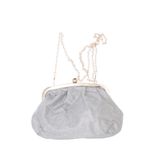 Fashion, accesorii si bijuterii - Femei - Accesorii femei - Genti si rucsacuri femei - Geanta clutch, de dama, din material sintetic, ButicCochet, 23x17x8 cm, Argintiu - GND1120 - Infinity.ro