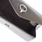 Fashion, accesorii si bijuterii - Femei - Accesorii femei - Genti si rucsacuri femei - Geanta plic, de dama, din material sintetic, cu strasuri, ButicCochet, 22x12x6 cm, Gri - GND1142 - Infinity.ro