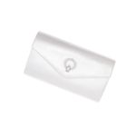 Fashion, accesorii si bijuterii - Femei - Accesorii femei - Genti si rucsacuri femei - Geanta plic, de dama, din material sintetic, cu strasuri, ButicCochet, 22x12x6 cm, Alb - GND1141 - Infinity.ro